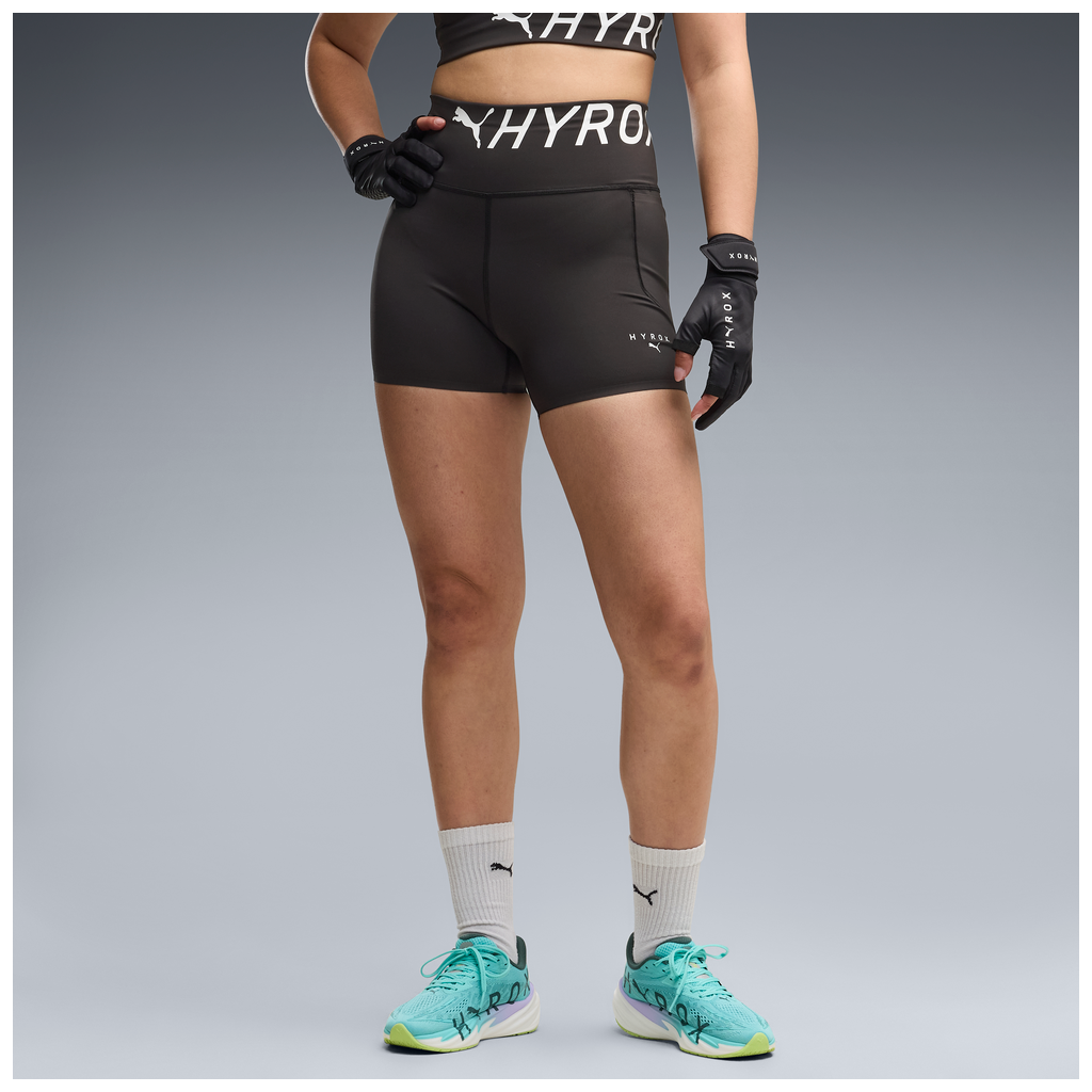 Puma x Hyrox Womens PWRMODE 4" Short Tight - Puma Black - AW26