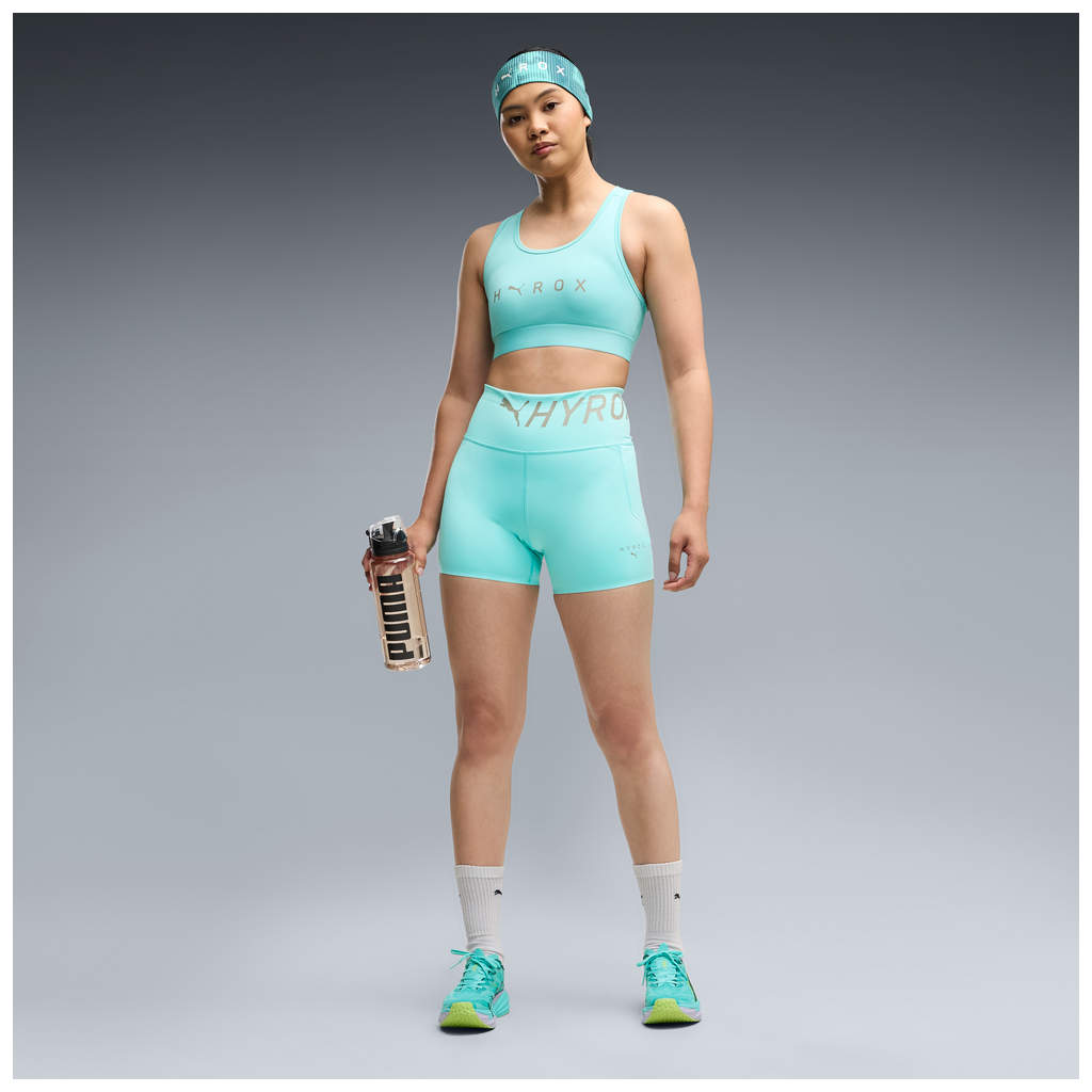 Puma x Hyrox Womens PWRMODE 4" Short Tight - Intense Mint - AW26