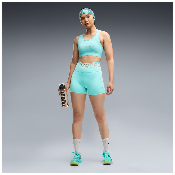 Puma x Hyrox Womens PWRMODE 4" Short Tight - Intense Mint - AW26