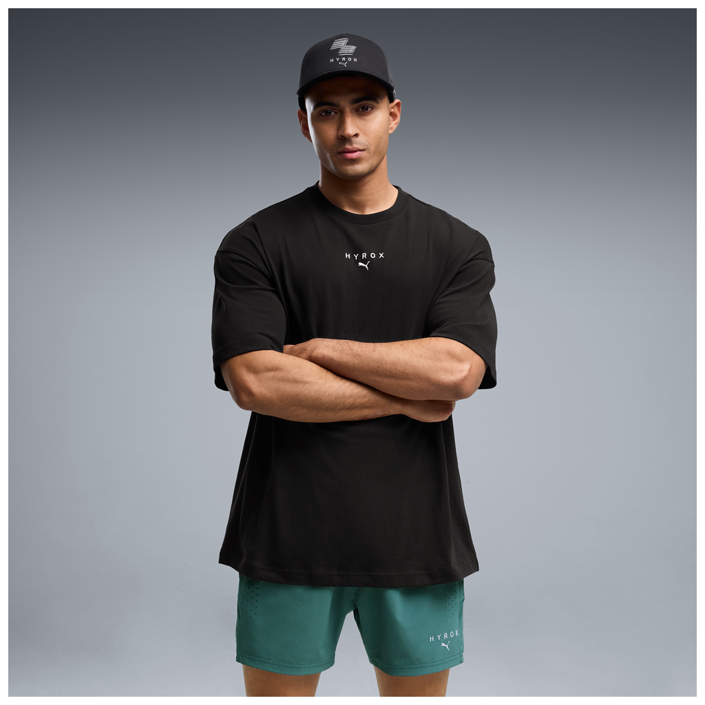 Puma x Hyrox Mens Lifestyle Oversize Tee - Puma Black - AW26