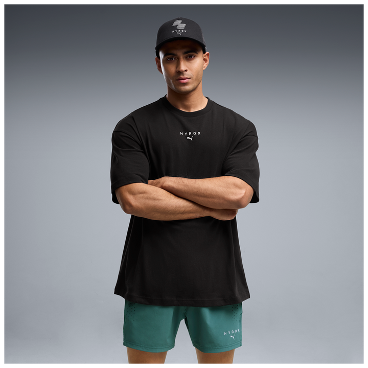 Puma x Hyrox Mens Lifestyle Oversize Tee - Puma Black - AW26