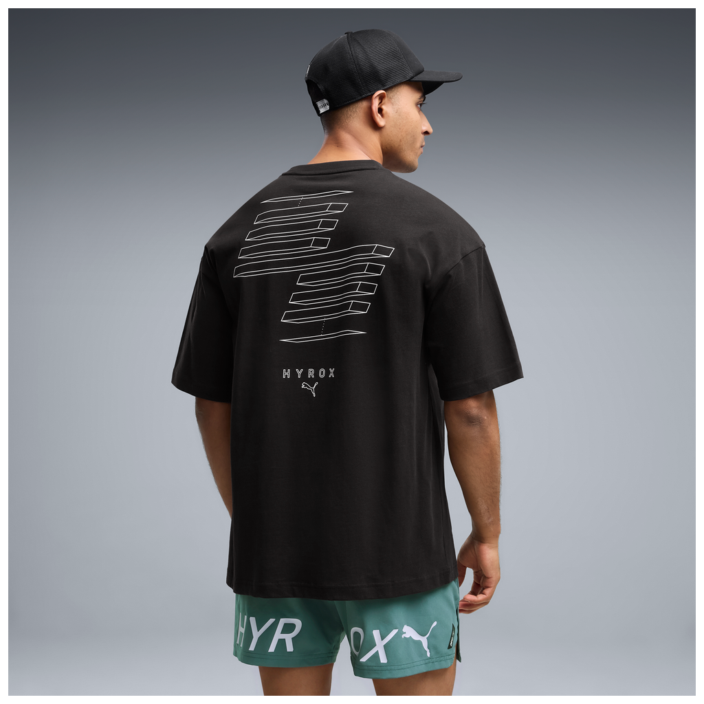 Puma x Hyrox Mens Lifestyle Oversize Tee - Puma Black - AW26