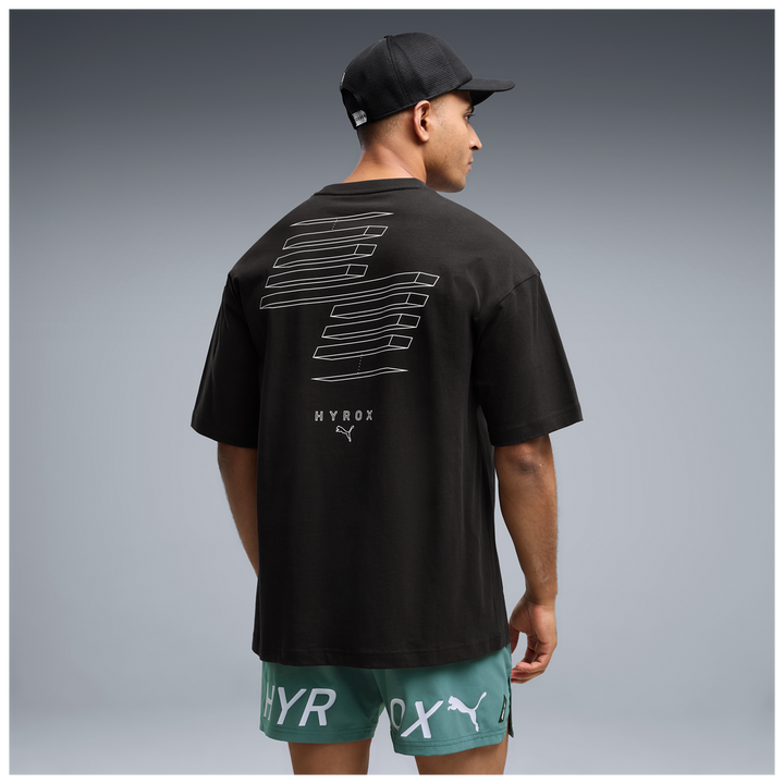 Puma x Hyrox Mens Lifestyle Oversize Tee - Puma Black - AW26