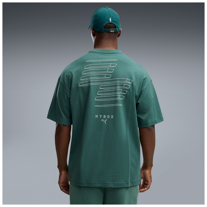 Puma x Hyrox Mens Lifestyle Oversize Tee - Herb Garden - AW26