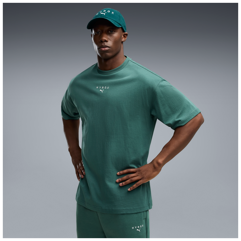 Puma x Hyrox Mens Lifestyle Oversize Tee - Herb Garden - AW26