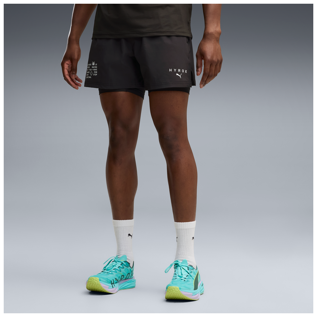 Puma x Hyrox Mens PWRMODE 2in1 Shorts - Puma Black - AW26