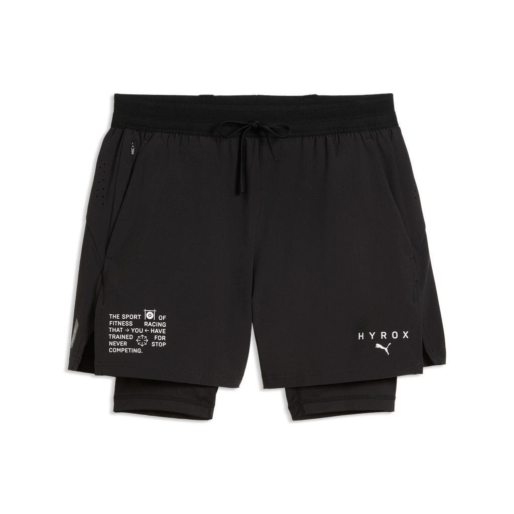 Puma x Hyrox Mens PWRMODE 2in1 Shorts - Puma Black - AW26