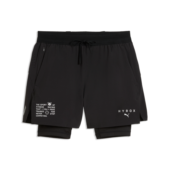 Puma x Hyrox Mens PWRMODE 2in1 Shorts - Puma Black - AW26