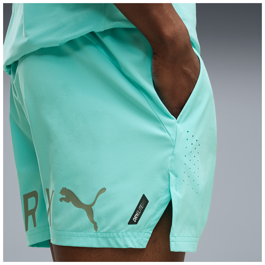 Puma x Hyrox Mens PWRMODE 5" Shorts - Intense Mint - AW26
