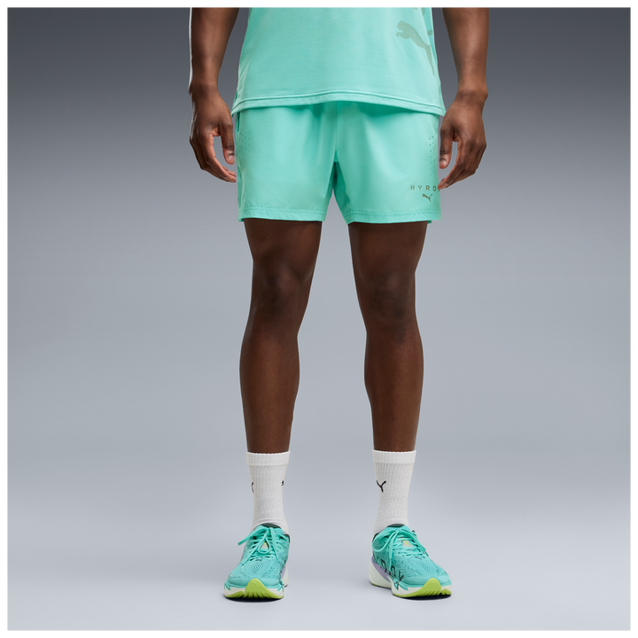 Puma x Hyrox Mens PWRMODE 5" Shorts - Intense Mint - AW26