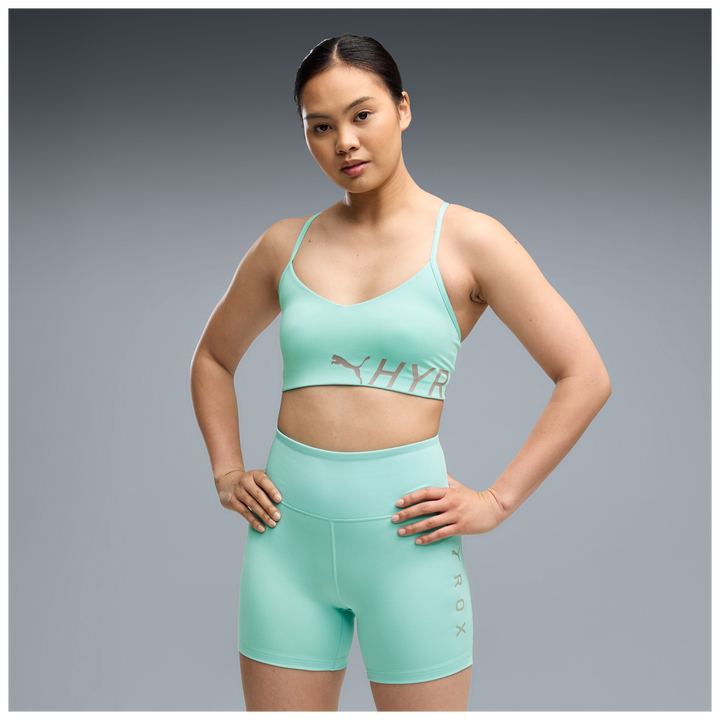 Puma x Hyrox Womens Strappy PWRMODE Bra - Intense Mint - AW26
