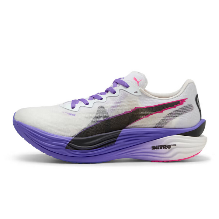 Puma Mens Deviate NITRO Elite 3 DIGITOKYO - Puma White/Dark Amethyst - Neutral - AW25