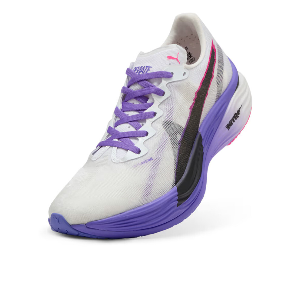 Puma Mens Deviate NITRO Elite 3 DIGITOKYO - Puma White/Dark Amethyst - Neutral - AW25