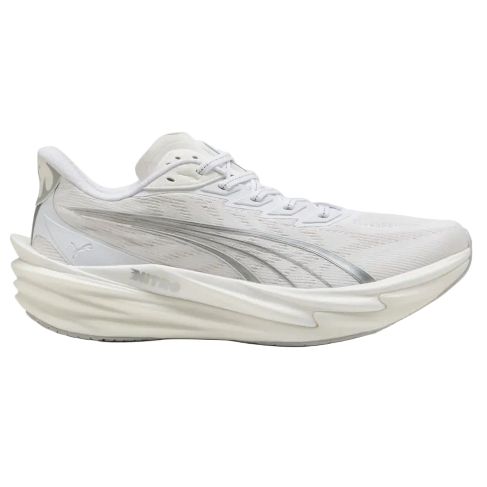 Puma Mens Deviate NITRO 4 - Puma White/Feather Gray - Neutral - SS26