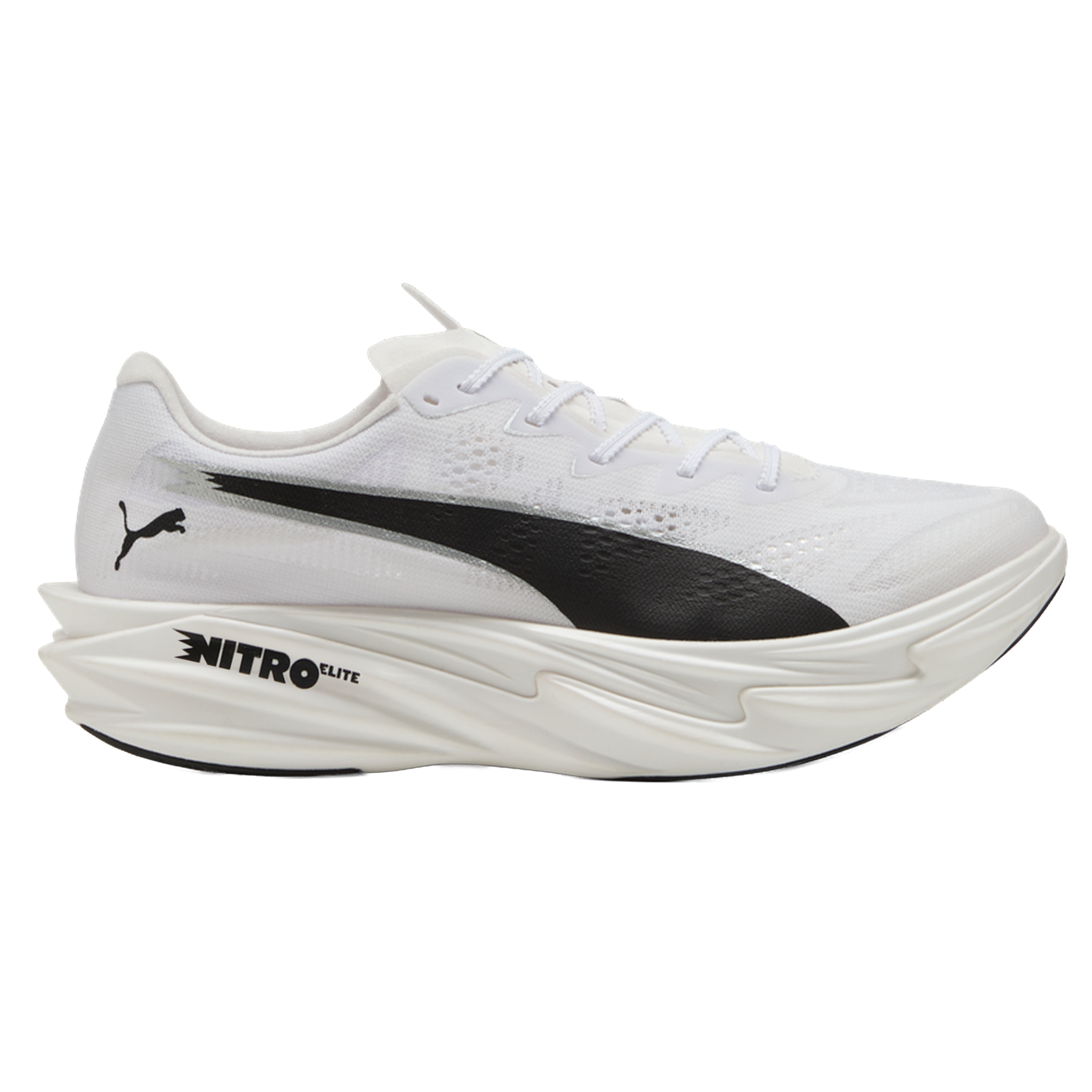 Puma Mens Deviate NITRO Elite 4 - Puma White/Puma Black - Neutral - SS26