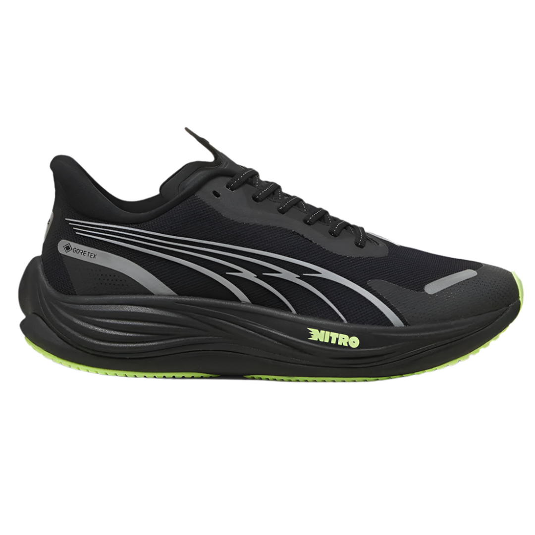 Puma Mens Velocity NITRO 3 GTX - Puma Black/Puma Silver/Fizzy Apple - Neutral