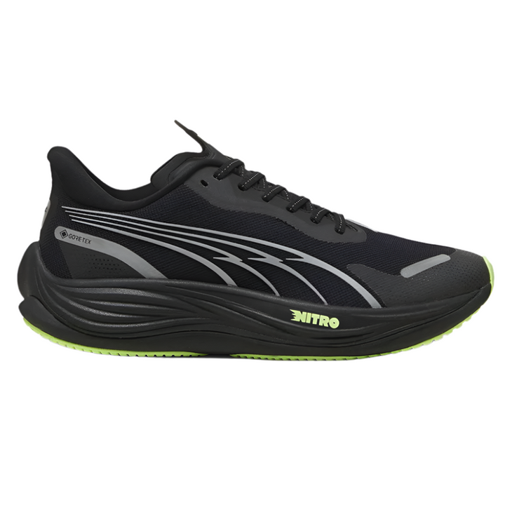 Puma Mens Velocity NITRO 3 GTX - Puma Black/Puma Silver/Fizzy Apple - Neutral