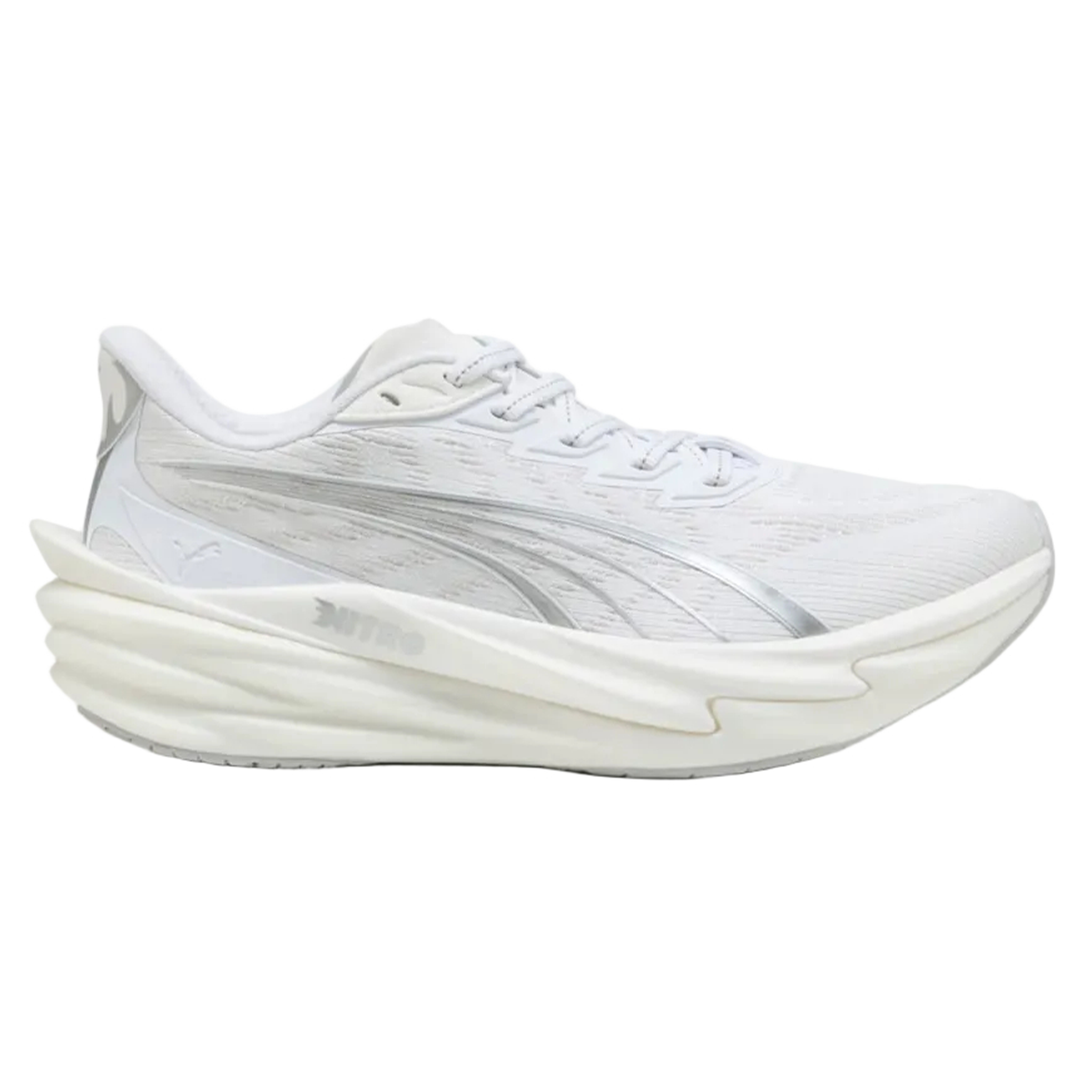Deviate4 Puma Womens Deviate NITRO 4 - Puma White/Feather Gray | Run North West