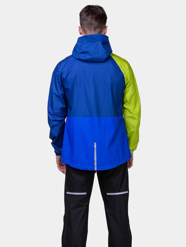 RonHill Mens Tech Fortify Waterproof Jacket - Ocean/ Citrus
