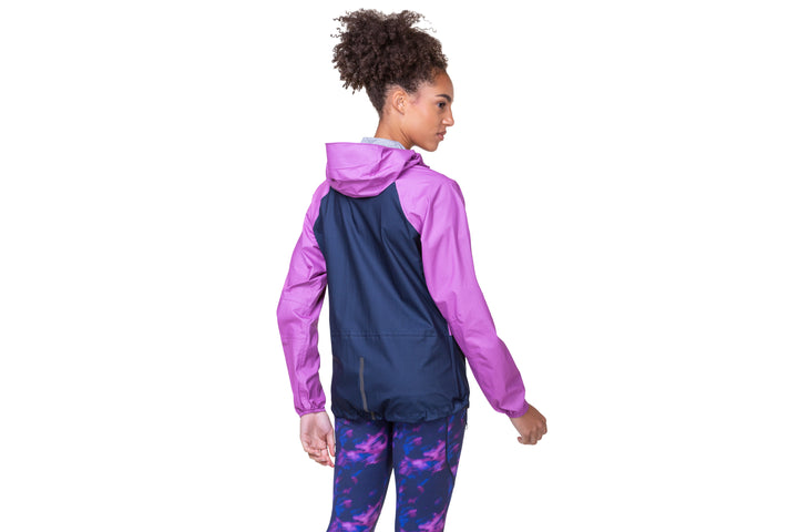 RonHill Womens Tech Fortify Waterproof Jacket - Dark Navy/Fuchsia