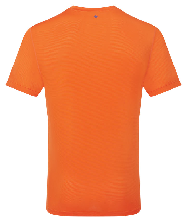 RonHill Mens Tech S/S Tee - Cardinal Orange/Ocean