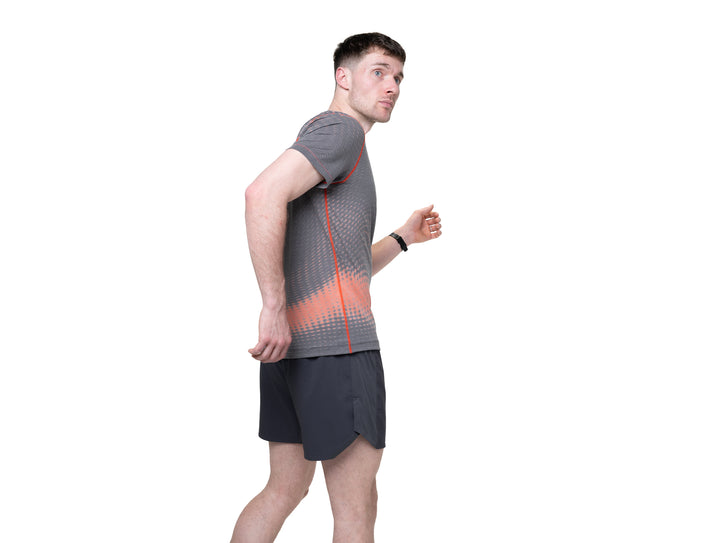 T-shirt RonHill Tech Golden Hour S/S pour hommes - Ronhill Red Motion - SS26