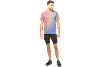 RonHill Mens Tech Golden Hour Tee - Jam/Deep Lagoon