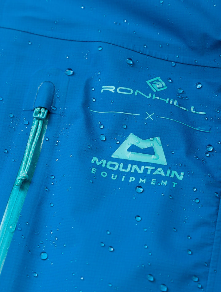 RonHill Womens Tech Gore-Tex Waterproof Mercurial Jacket - Elec Blue/Aquamint
