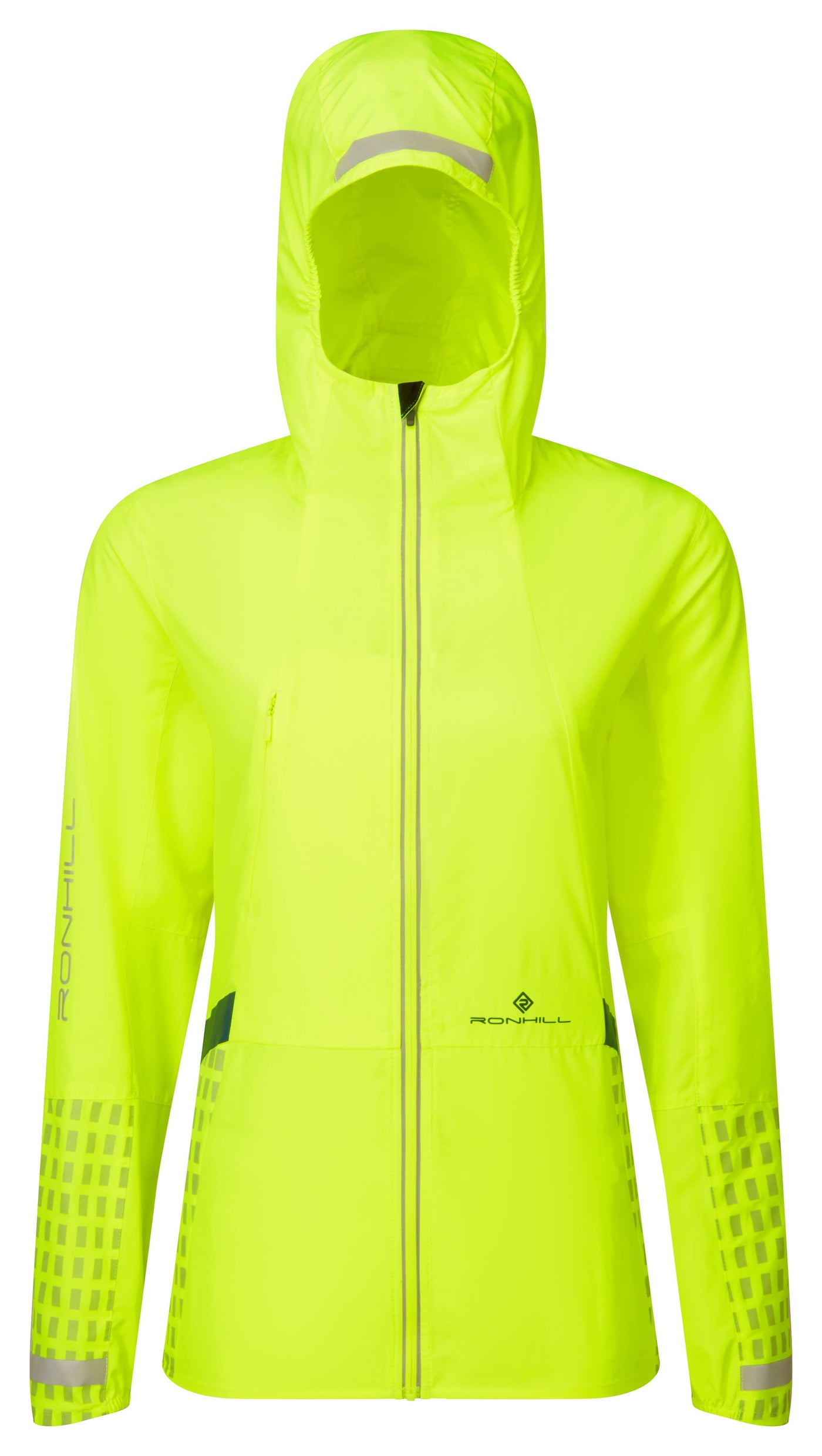 RonHill Womens Tech Afterhours Jacket - Fluo Yellow/Charcoal/Reflect
