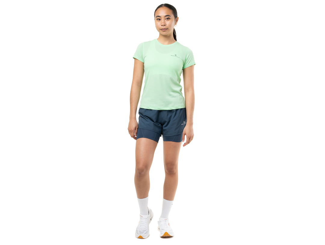 RonHill Damen Core S/S T-Shirt – Seafoam/Laurel – SS26