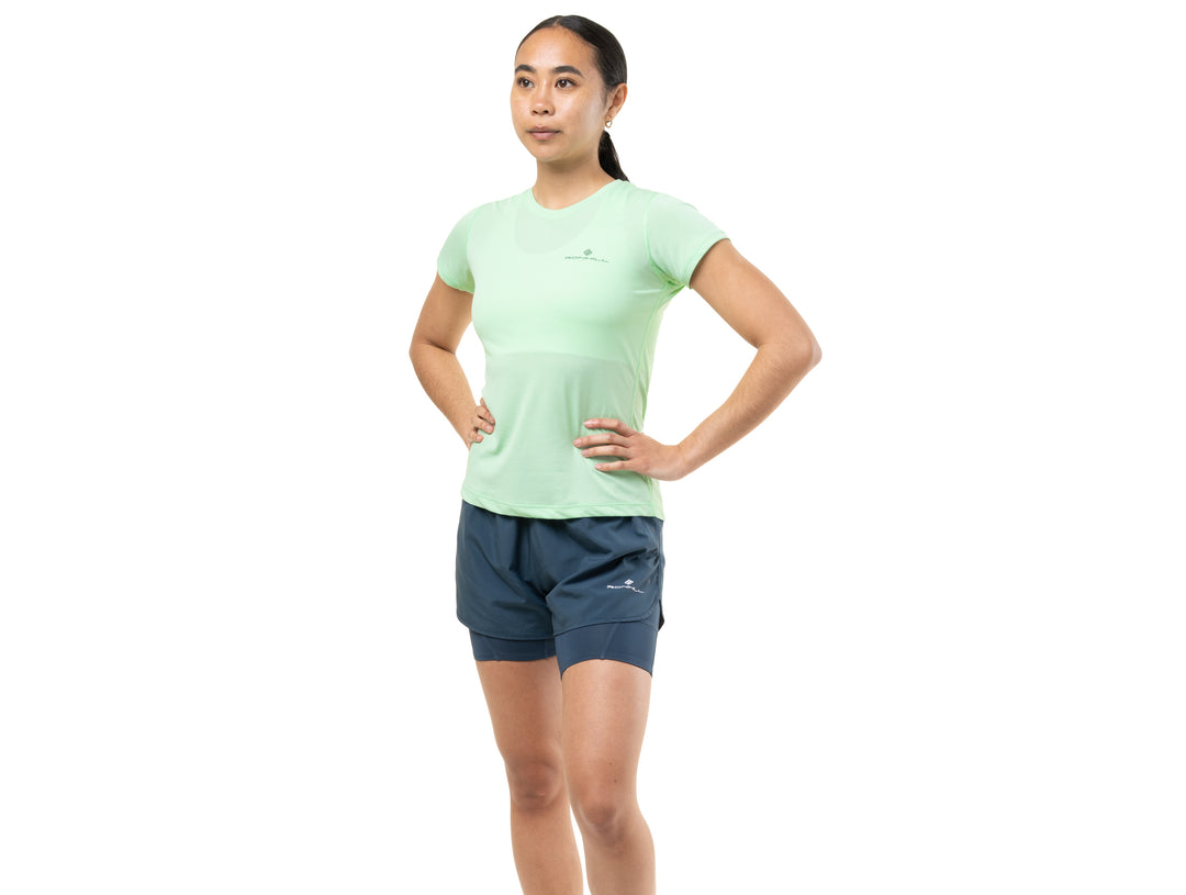 RonHill Damen Core S/S T-Shirt – Seafoam/Laurel – SS26