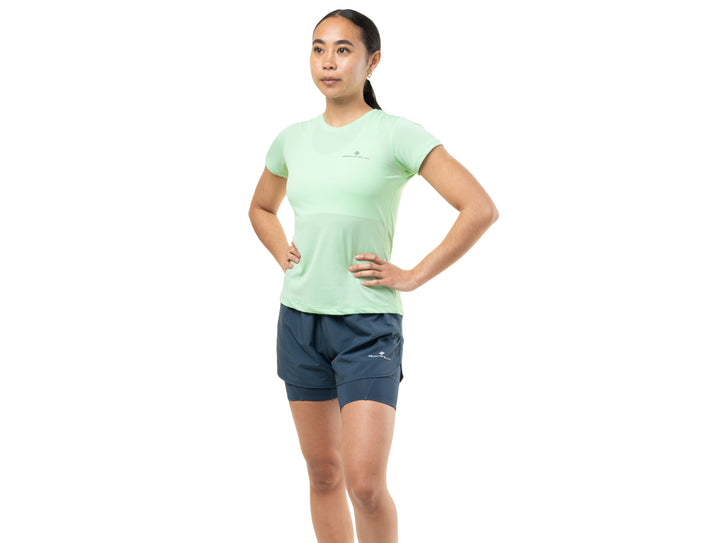 RonHill Damen Core S/S T-Shirt – Seafoam/Laurel – SS26