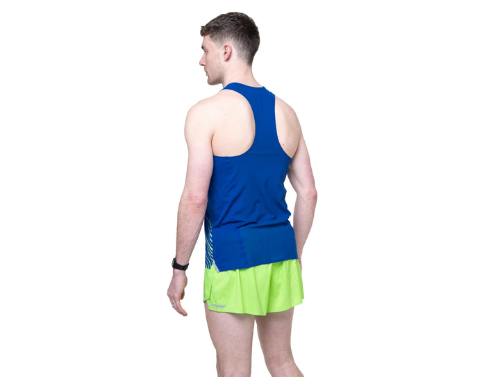 RonHill Mens Tech Race Vest - Dark Cobalt/Fluo Green - SS26