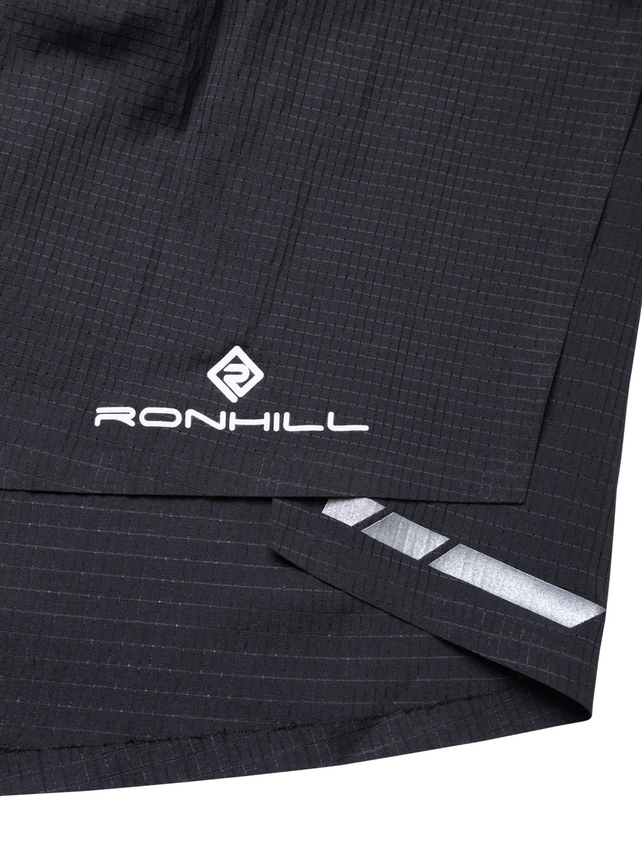 RonHill Womens Tech Race Short - All Black - AW25