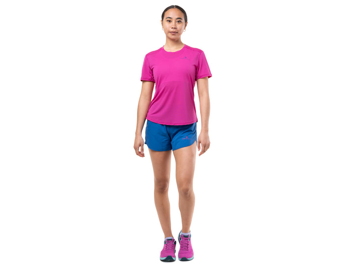 RonHill Damen Tech S/S T-Shirt – Exuberance/Classic Blue – SS26
