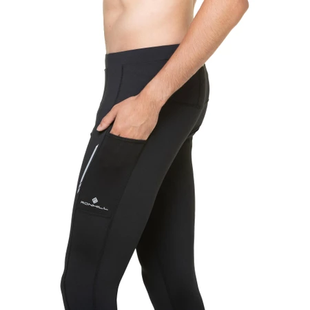 RonHill Men's Tech Reflect Tight - Black/Reflect - AW25