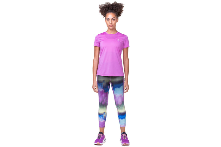 RonHill Women Tech Gradient Crop Tight - Multi Mirage