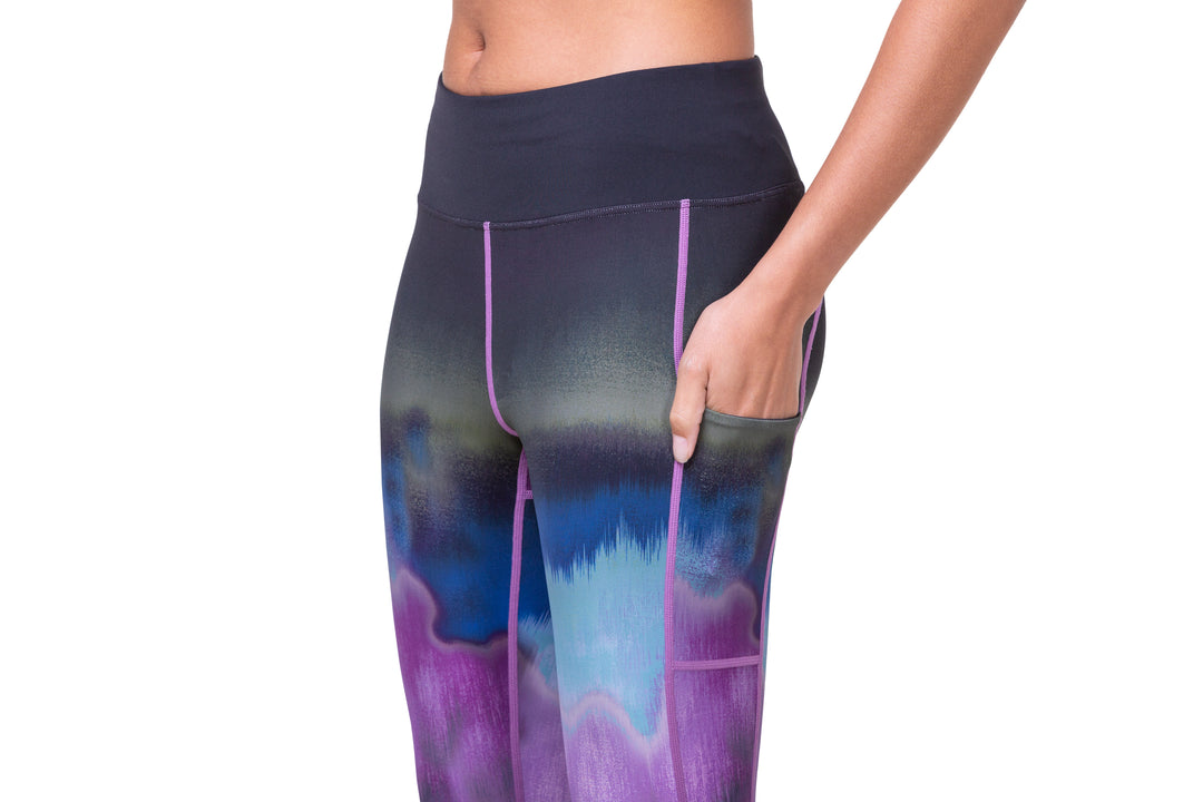 RonHill Women Tech Gradient Crop Tight - Multi Mirage
