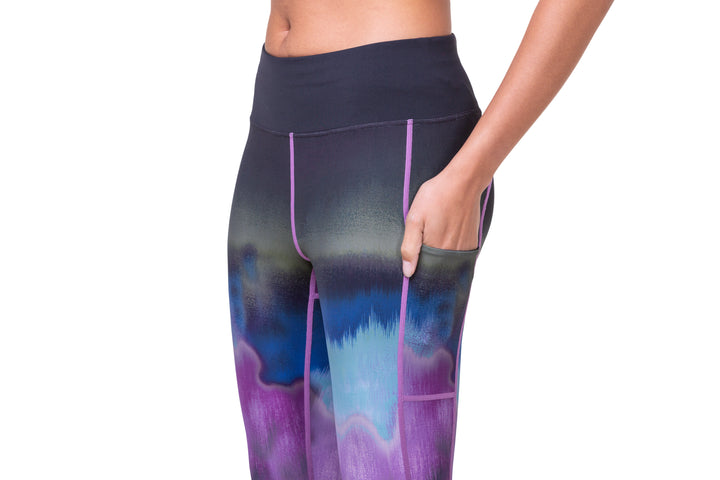 RonHill Women Tech Gradient Crop Tight - Multi Mirage