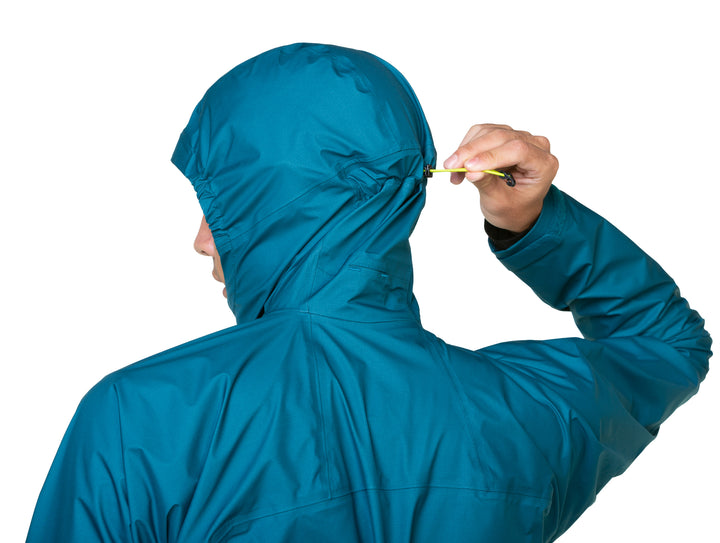 RonHill Mens Tech Gore-Tex Waterproof Mercurial Jacket - Deep Teal/Acid