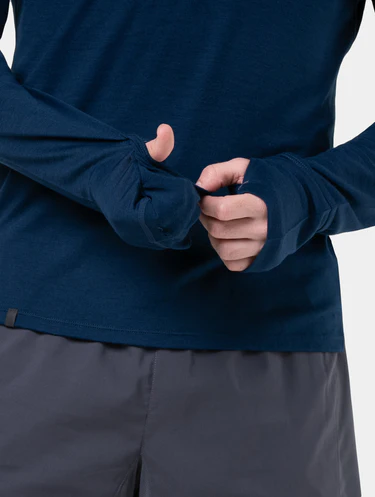 RonHill Mens Tech Merino 1/2 Zip - Dark Navy/Oxide - AW25