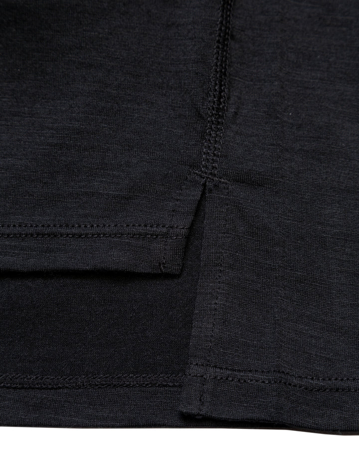 RonHill Mens Tech Merino 1/2 Zip - Black/Lake