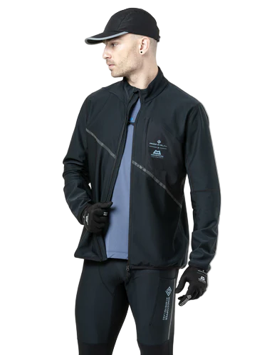 RonHill Mens Tech Gore-Tex Windstopper Jacket - All Black - AW25