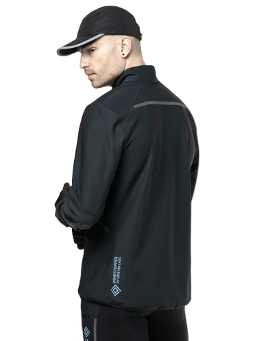 RonHill Mens Tech Gore-Tex Windstopper Jacket - All Black - AW25