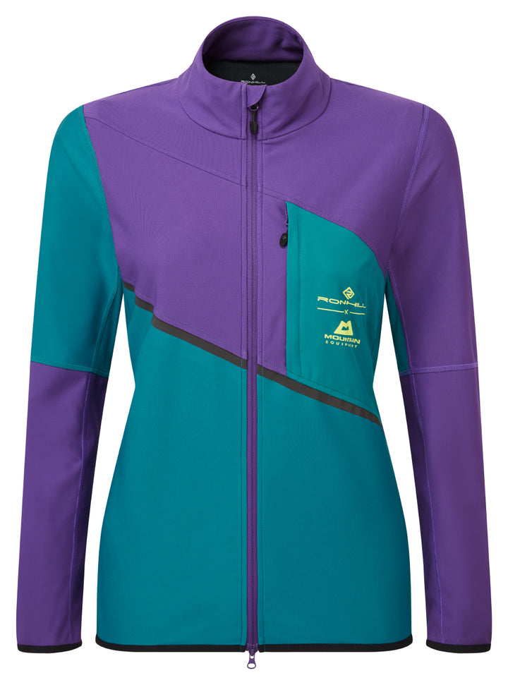 RonHill Womens Tech Gore-Tex Waterproof Windstopper Jacket - Marine/Regal Purple