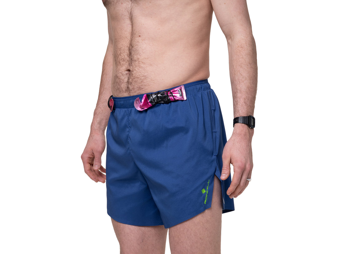 Short Ronhill Tech Race 5" pour hommes - Cobalt foncé/Vert fluo - SS26