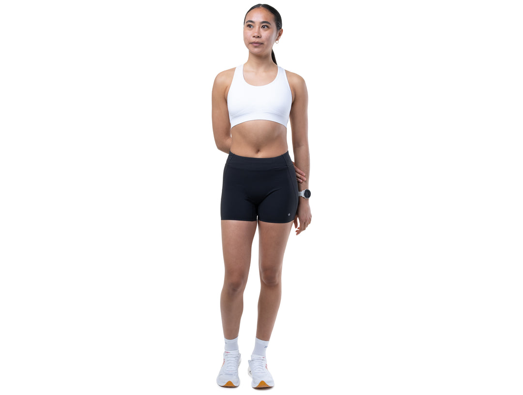 RonHill Womens Tech Race Stretch Short - All Black - SS26