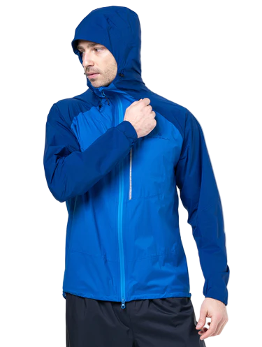 RonHill Mens Tech Storm Jacket Waterproof - Ocean/Electric Blue - AW25