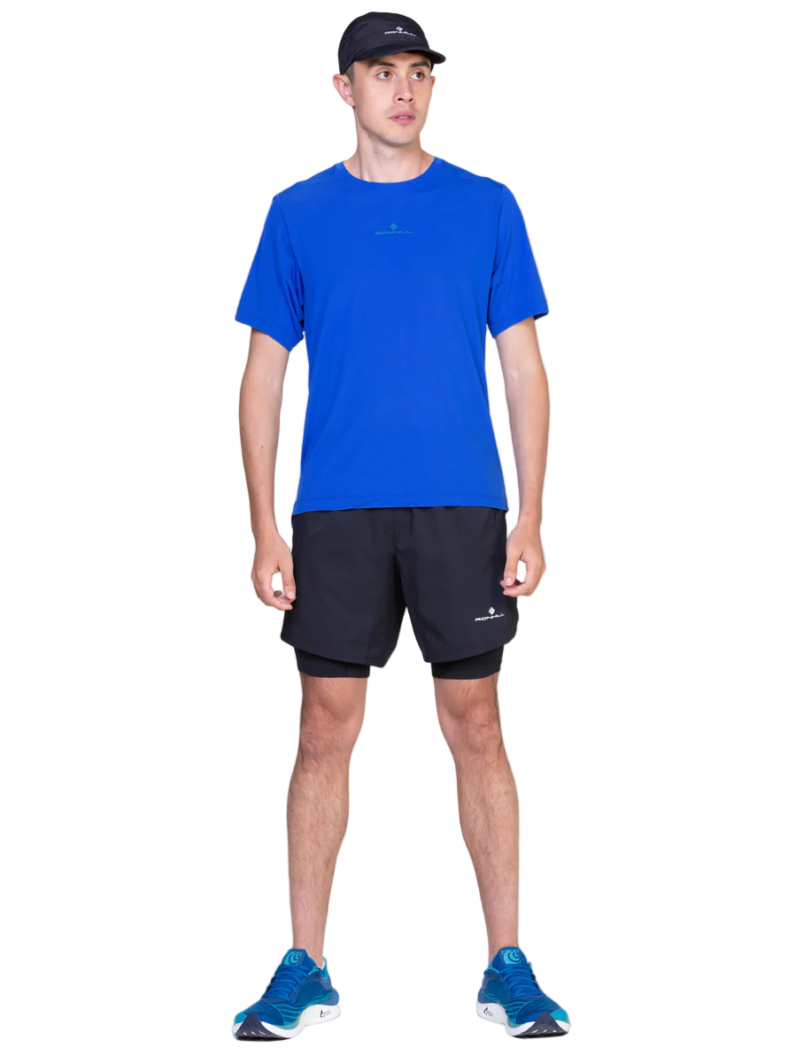 RonHill Mens Tech S/S Tee - Seafaring/Deep Laguna