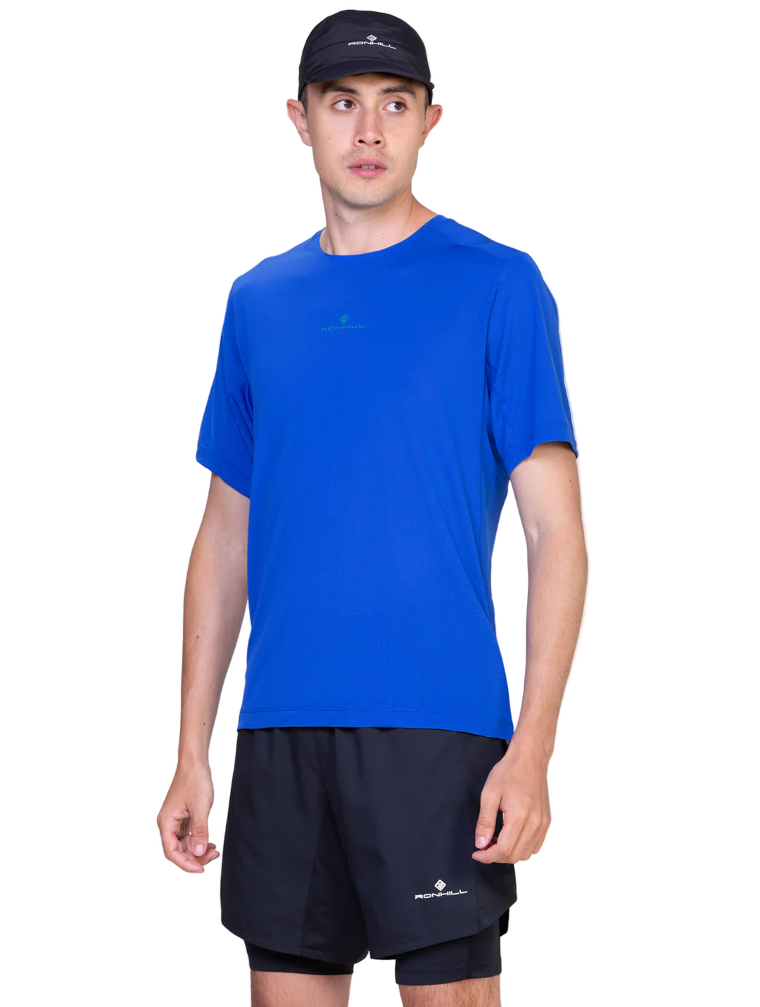 RonHill Mens Tech S/S Tee - Seafaring/Deep Laguna